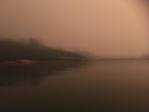 smoke from the Creek Fire at Bass Lake